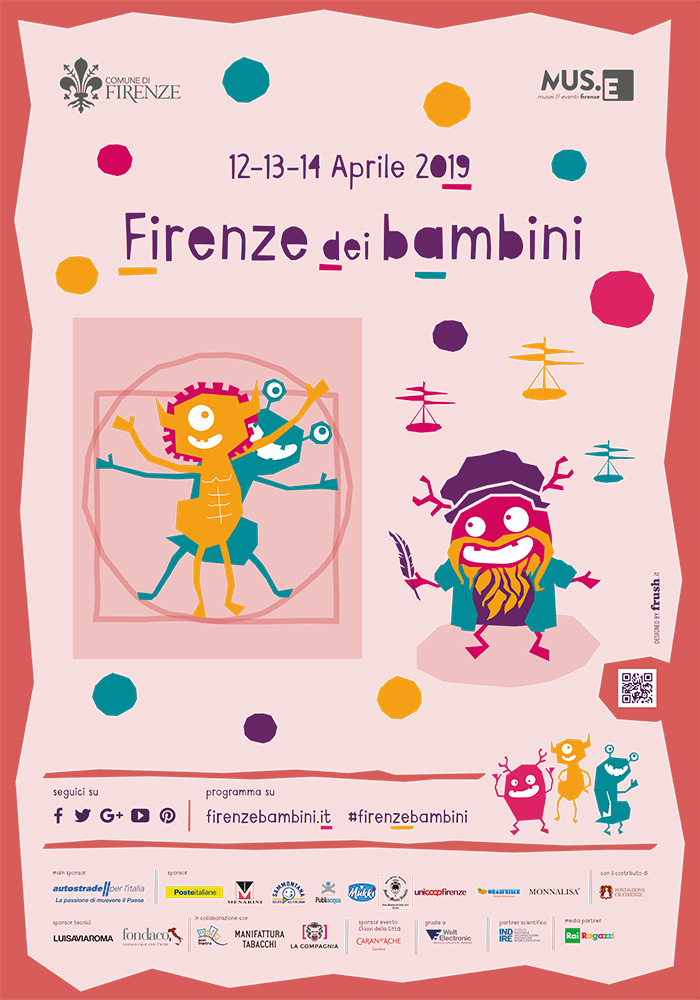 Locandina ufficiale Firenze dei Bambini 12-14 Aprile 2019 