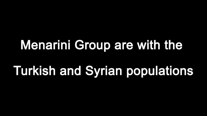 Menarini Group are with the Turkish and Syrian populations