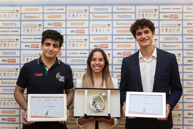 Fair Play Menarini International Award, presentation of the special Fiamme Gialle "Study and sport" Award