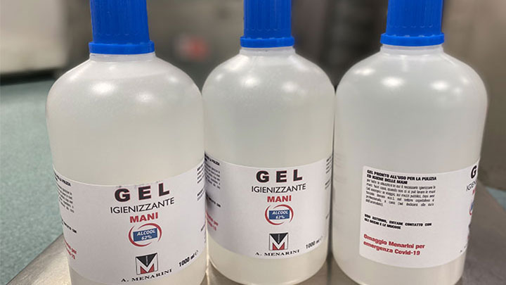 Covid-19: Menarini Group converts production plant to produce and donate disinfectant gel