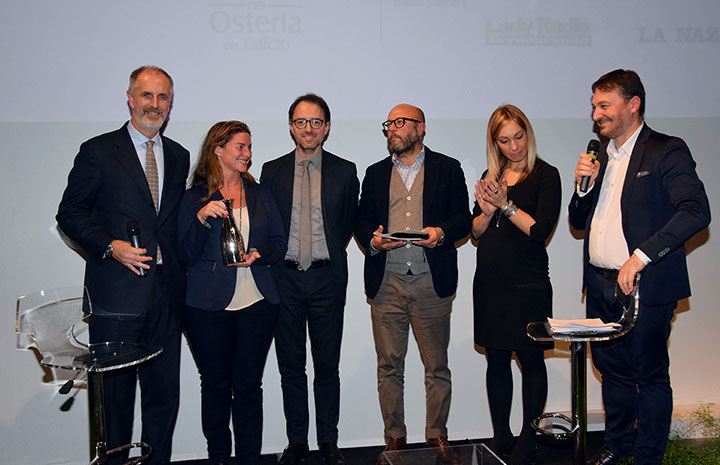 Premio Firenze nel cuore Corporate 2018 - Menarini - Nella foto Alessandro Tarducci, Valeria Speroni, Assessore Gianassi, Gigio Petrucci, Bianca Guscelli e Andrea Vignolini