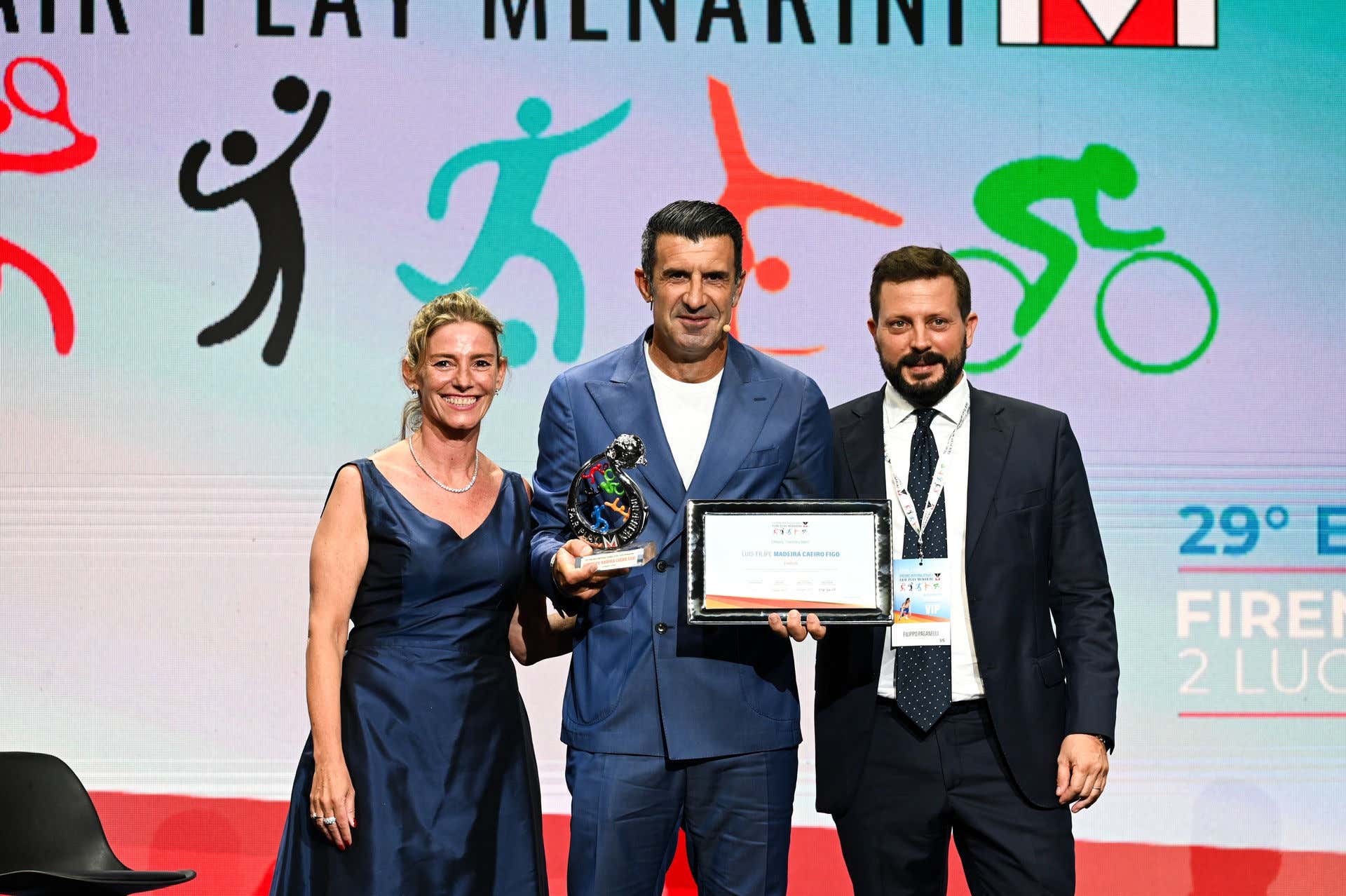Valeria Speroni Cardi, Luis Figo, Filippo Paganelli