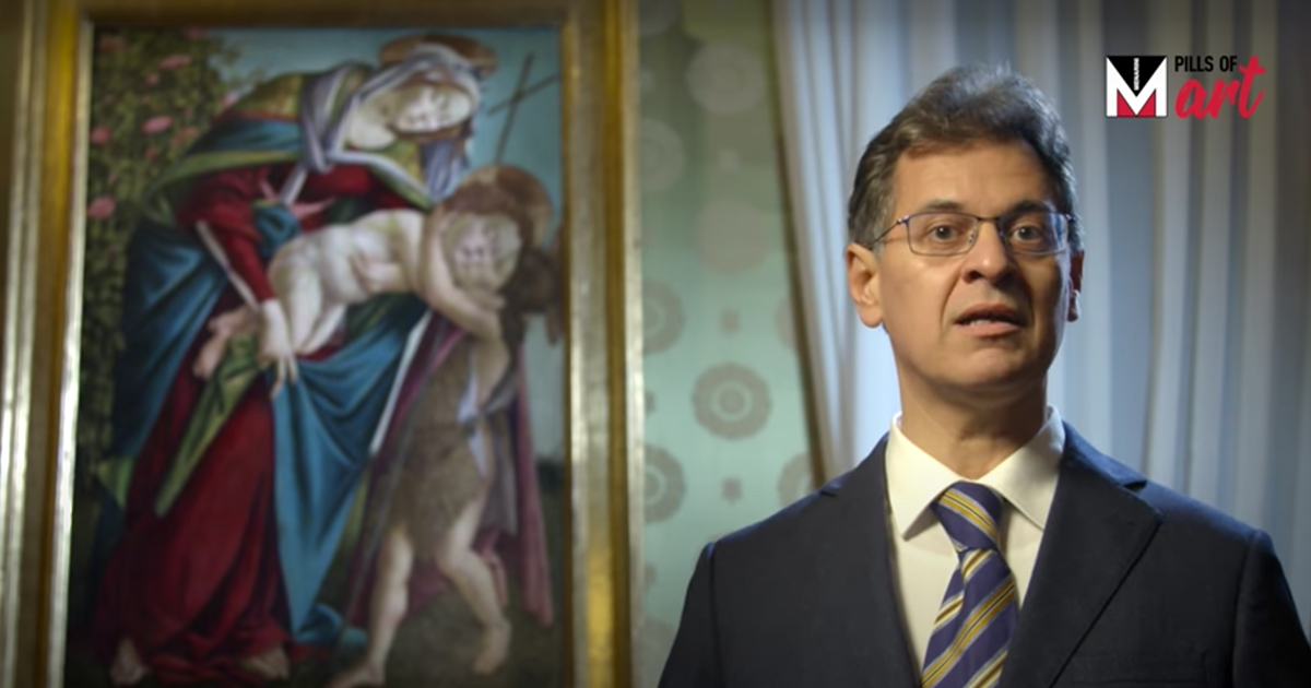 Madonna col Bambino e San Giovannino di Botticelli