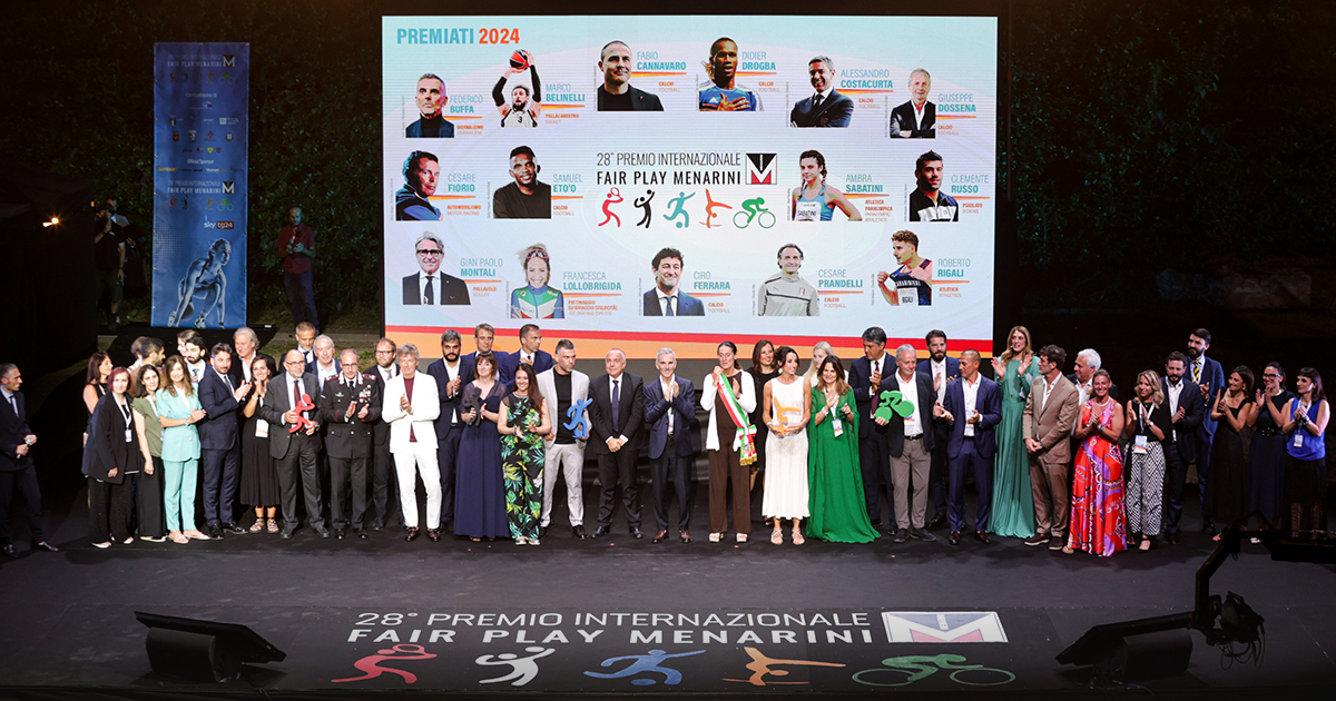 28° Premio internazionale Fair Play Menarini: i campioni di etica sportiva incantano il pubblico di Fiesole